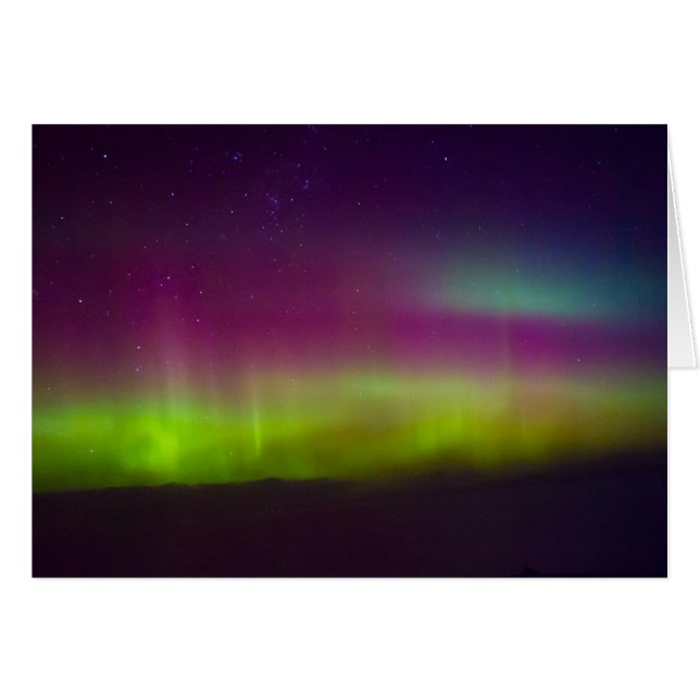 Aurora på den rättframa backen OBS kort (Framsidan Horizontal)