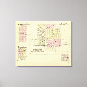 Aurora Phillips, en Hampton, Nebraska Canvastryck