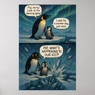 Aurora Pingviner Serietidning – Roligt Skämt om Kl Poster
