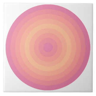 Aurora Rosa Fuzzy Peach Circles Ceramic Tile Kakelplatta