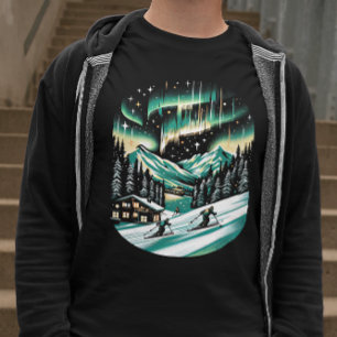 Aurora Ski Äventyr Unisex T Shirt