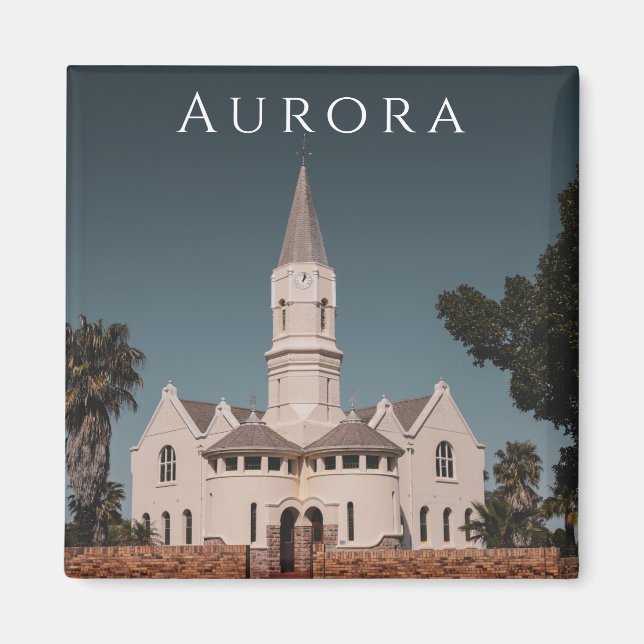 Aurora South Afrika SA Architecture Nature Magnet (Framsidan)