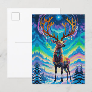 Aurora Stag: Magi i Natten Vykort