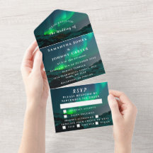 Aurora Starry Night Stars Himlar Bröllop allt i et