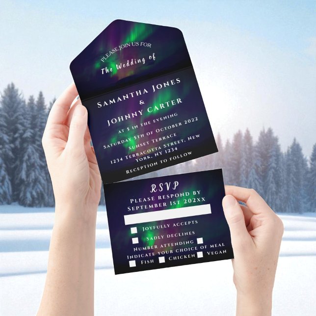 Aurora Starry Night Stars Himlar Bröllop allt i et (Skapare uppladdad)
