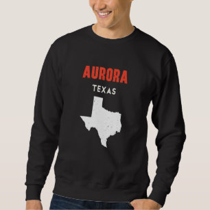 Aurora Texas USA Stat Amerika Resa Texas Lång Ärmad Tröja