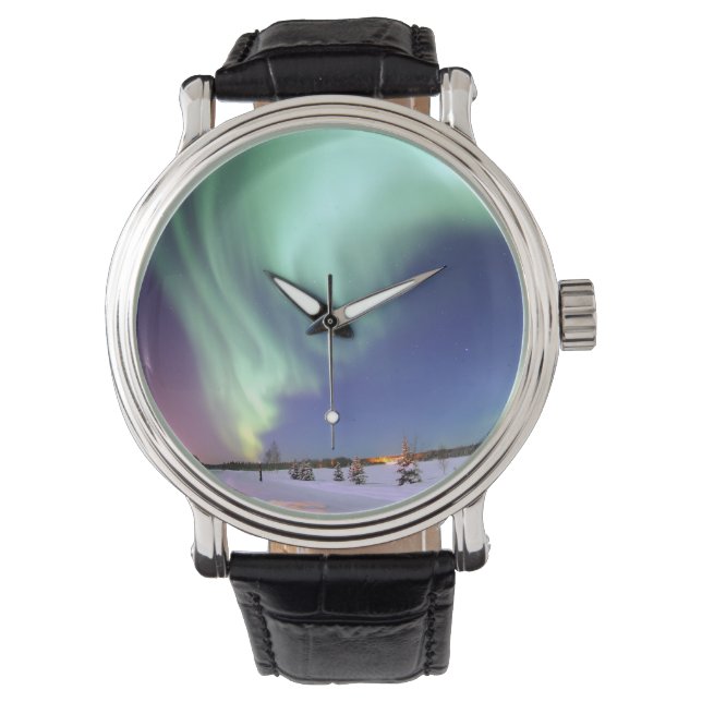 Aurora - Vackert norra Ljus Armbandsur (Framsida)