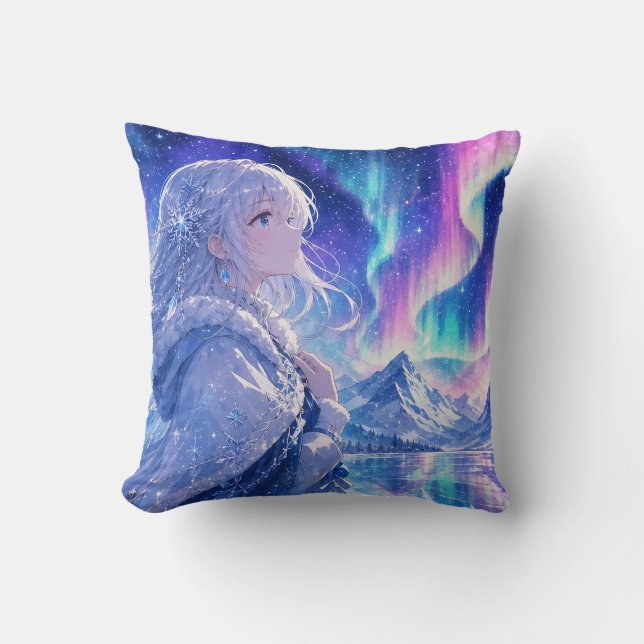 Aurora Vinterfantasi Kastkudde Kudde (Framsida)