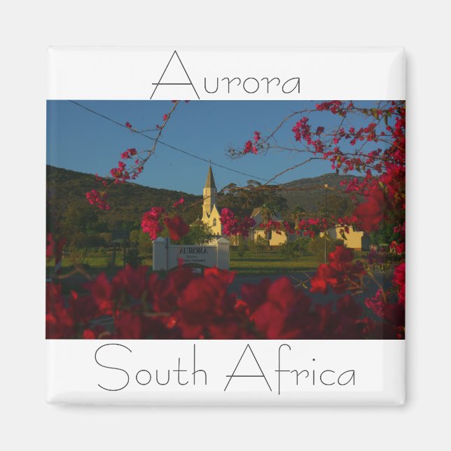 Aurora Western Cape Church South Afrika SA Magnet (Framsidan)