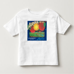 AuroraApple etikett (blått) - Dayton, WA Tee Shirt