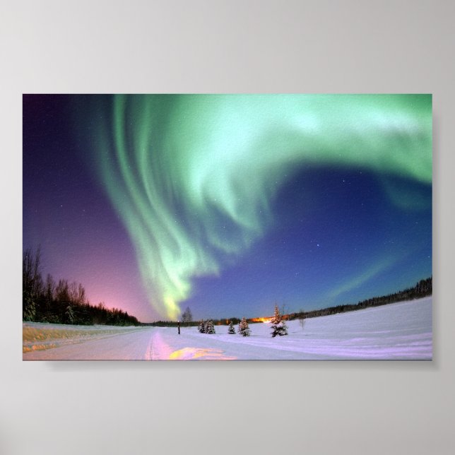 Auroran Borealis, eller Ljus i norr Poster (Framsidan)