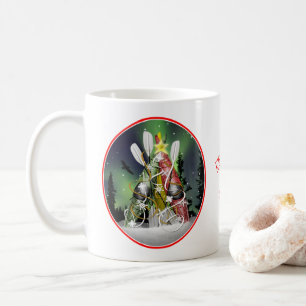Auroran Borealis i Kayak Julgran Kaffemugg