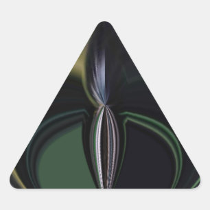 Aurorans embrace: Cosmic Kaleidoscope Triangelformat Klistermärke