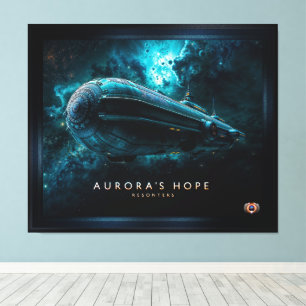 Aurorans Hope, Cosmic Journey by Xzendor7 Canvastryck