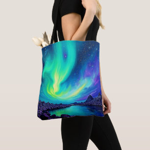 Aurorans Magiska nattens Himmel Dance Design Tygkasse