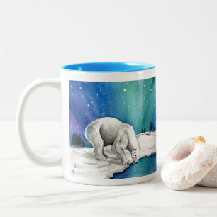 Aurorans Polar Bear Två-Tonad Mugg