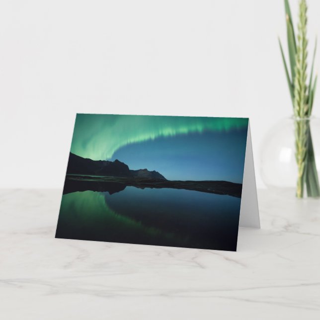 Aurorans reflektion kort (Framsida)