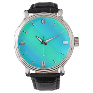 Aurorarandar - blått, aqua, turkos armbandsur
