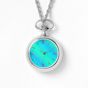 Aurorarandar - blått, aqua, turkos armbandsur