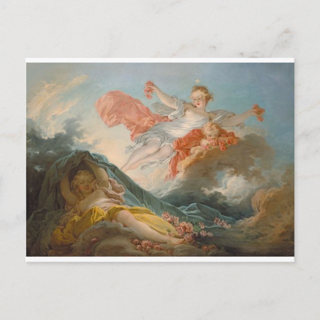 Aurore av Jean-Honore Fragonard Vykort (Framsida)