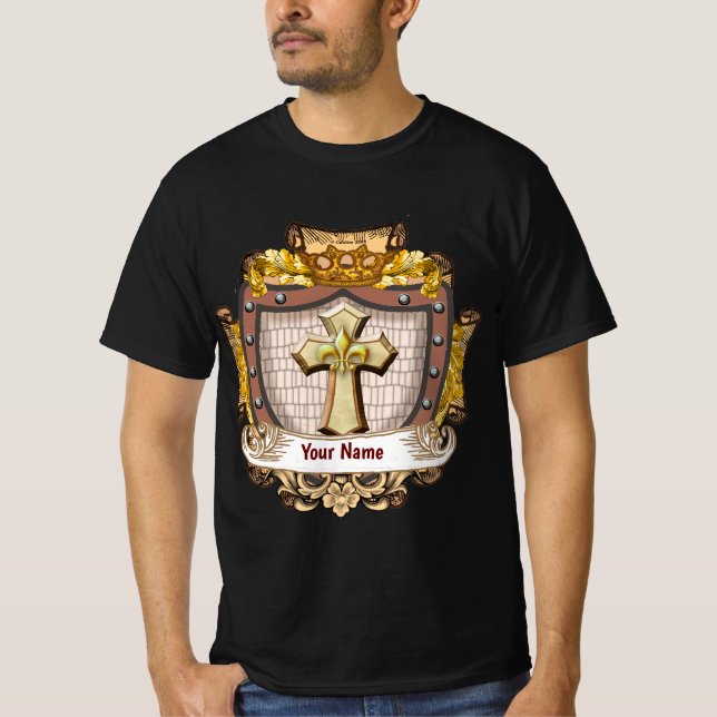 Aurum Family Crest Surname T Shirt (Framsida)