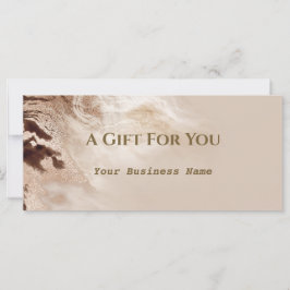 Aurum Textured Guld Marble Gift Certificate