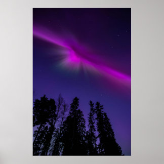 Aury Borealis Night Himmel Nature Poster