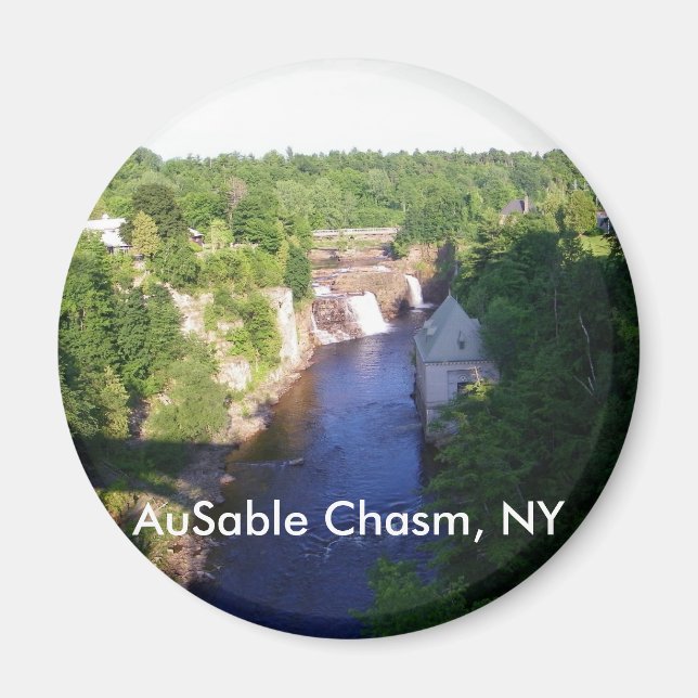 AuSable Chasm, NY Magnet (Framsidan)
