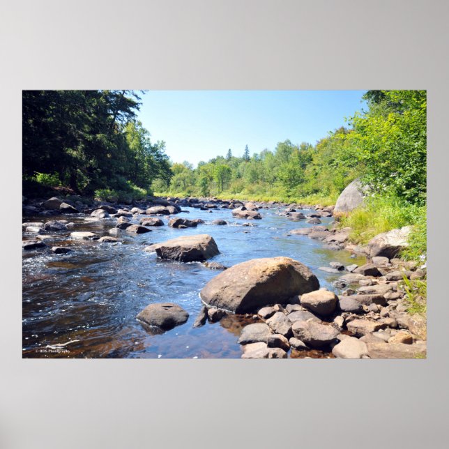 AuSable River i Adirondacks. print 08 305 Poster (Framsidan)