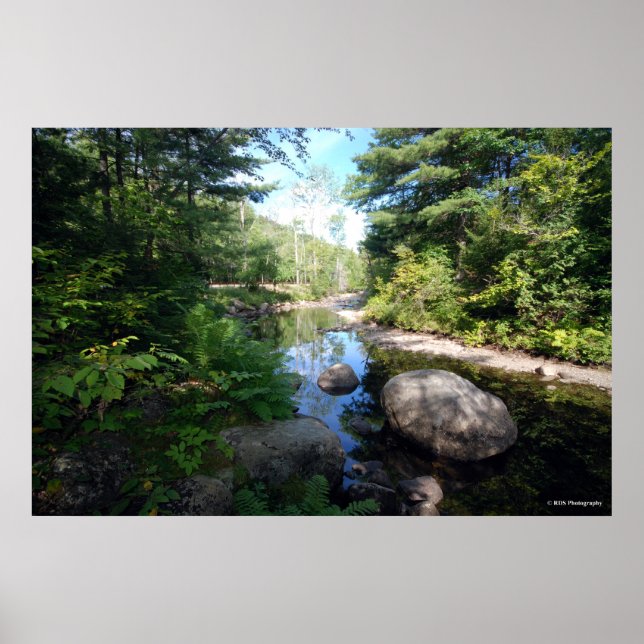 AuSable River i Adirondacks. print 120 Poster (Framsidan)