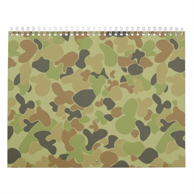 Auscam grönt kamouflage kalender (Omslag)