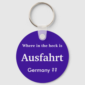 Ausfahrt Tyskland KeyChain Nyckelring