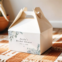 AUSHA Dammtor Blå Blommig Pojke Baby Shower