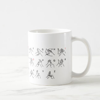 AUSLAN ALPHABET KAFFEMUGG