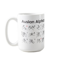 AUSLAN ALPHABET Mugg