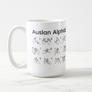 AUSLAN ALPHABET Mugg