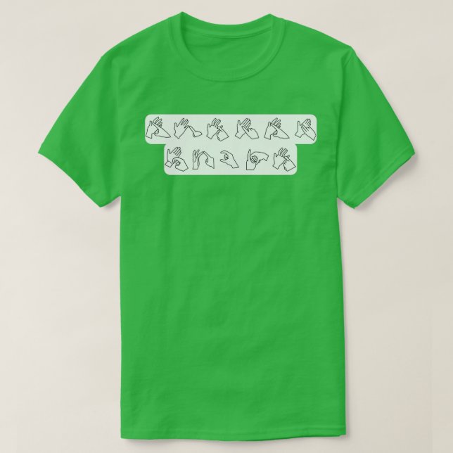 Auslan Sten T Shirt (Design framsida)