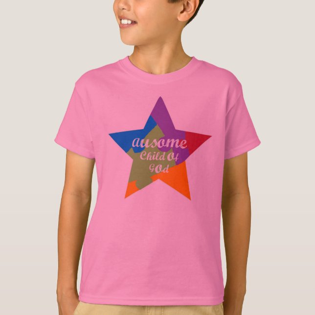 Ausome Child of God Star Tshirt Tee (Framsida)