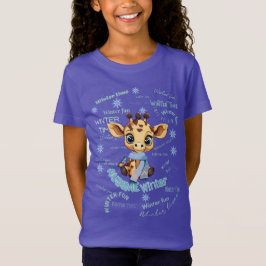 AUsome Winter Giraffe – Cute Autism Awareness T Shirt