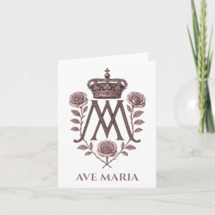 Auspice Maria Ave Maria Bönkort Kort