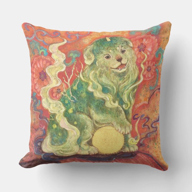 Auspicious Komainu: Guardian of Yuzen Dreams (A) Kudde (Framsida)