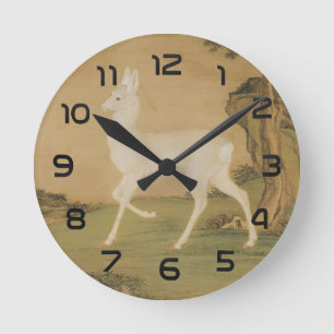 Auspicious Roe Hjort Fine Art Rund Klocka