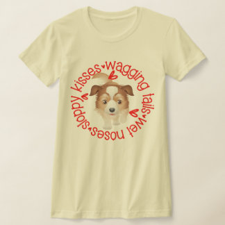 Ausraliska Shepherd, Sloppy Kisses B&C T Shirt