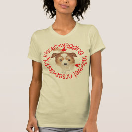 Ausraliska Shepherd, Sloppy Kisses B&C T Shirt