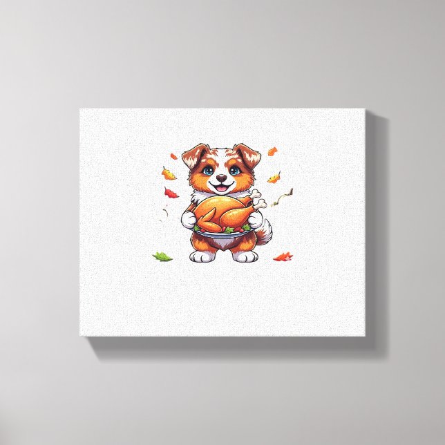 Aussie 178 Thanksgiving Oversized T-Shirt.png Canvastryck (Framsida)