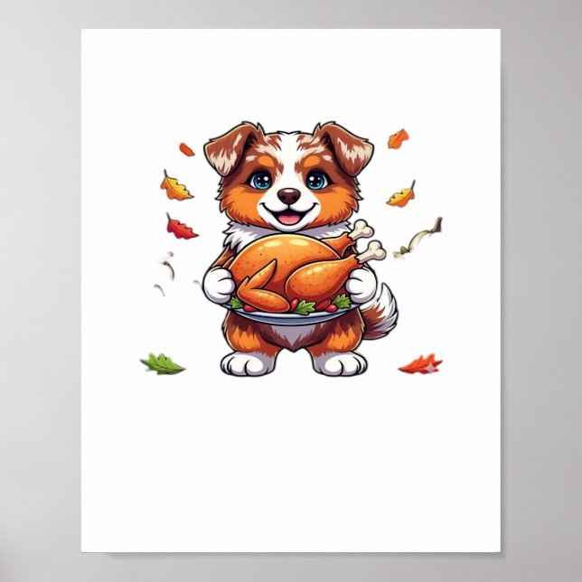 Aussie 178 Thanksgiving Oversized T-Shirt.png Poster (Framsidan)