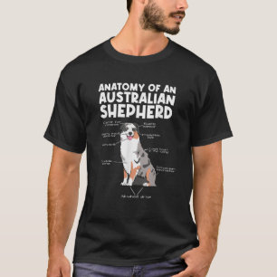 Aussie anatomi av en australiensisk herde Unisex A T Shirt