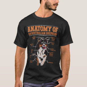 Aussie ANATOMY OF AN AUSTRALIAN SHEPHERD Funny Own T Shirt