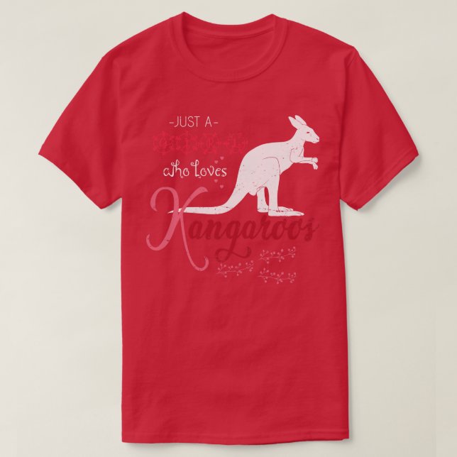 Aussie Animal Gift Girl Kangaroo T Shirt (Design framsida)