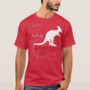 Aussie Animal Gift Girl Kangaroo T Shirt